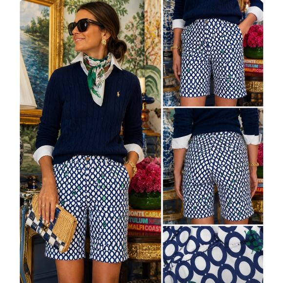 Melly M Pants - New Melly M Melissa Madden Ladybug Bermuda Chino Shorts maximalism golf Size 4